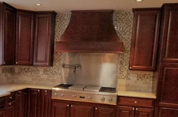 Stone mosaic backsplash in Thomaston, CT